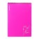 A5, 80 sheets, cell, Erichkrause "Silhouette", plastic cover silk -filter, 100%white plastic cover, pink, pink