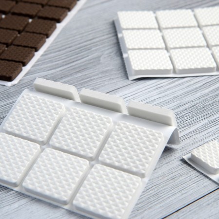 Layer furniture square tundra, size 25 x 25 mm, 18 pcs, polymer, white color-3