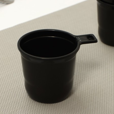 Coffee plastic disposable cups did not forget! “Process”, 200 ml, in a set of 6 pcs, brown color with white, black-1