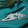 Jewelry "Air Deer" 17x7 cm, transparent overflow
