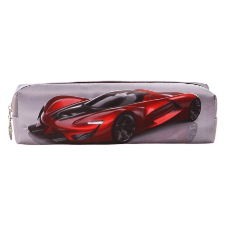 School Penal on the zipper Calligrata "Red car"-1
