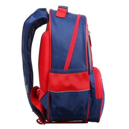 School backpack, 37 x 26 x 13 cm, ergonomic back, calligrata orth "puppy on jeans", blue-11