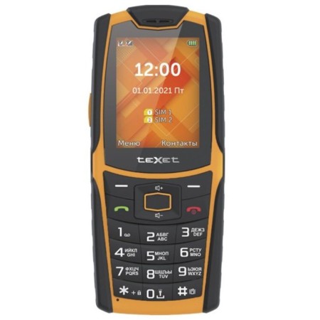 Cell phone Texet TM-521R Black Orange