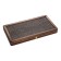 Wooden backgammon large, board game, 50 x 50 cm, crocodile, brown