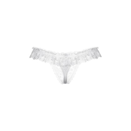 Things with lace ruffles open Softline Collection, white color, size s/l-2
