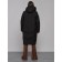 Coat insulated winter female, size 46, black color