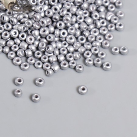 12/0 round beads in the bottle "silver" 20 g-2