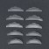 Set of rollers d/laminir eyelashes (nab 5 -aproice price for nab) silicone white package QF