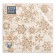 Paper Napkins Home Classic "Golden Snowflakes on beige", 3 layers, 33x33, 20 sheets
