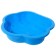The sandbox is blue