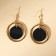 Earrings with rings "just be the queen"