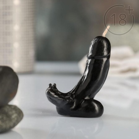 Figure candle "Favorite with wings" black 7.5cm-3