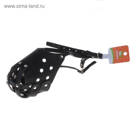 Muzzle leather whole -stone pit bulblerer, DN 8 cm, ohm 30 cm, black-4