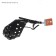 Muzzle leather whole -stone pit bulblerer, DN 8 cm, ohm 30 cm, black