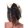 Mask "Cat with fringe", skin, black