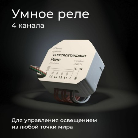 Relay Wi-Fi Elektrostandard, 2500 W, 48x53x22 mm, IP20, white color-1