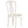 Wooden Lomar chair array of gveei, white/beige 46x58x98 cm