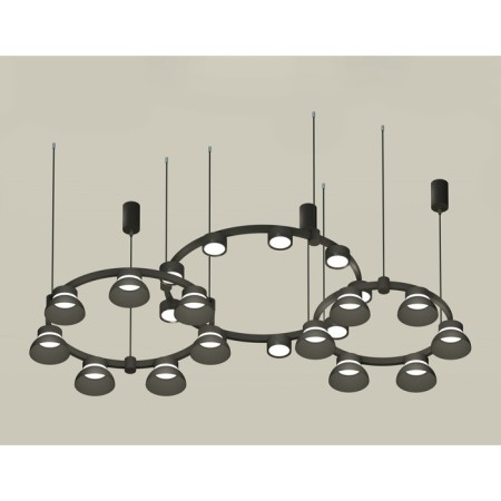 Ambrella Light Acrylic lamp, XR92092010, GX53 LED 12 W, black sand, black, white matte