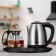 Tea kit KitFort KT-6638, Metal, 1.8/1.2 L, 1500 W, black-silver