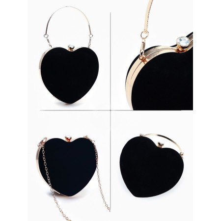 Female bag on farmar, black color-1