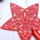 Tips "Star" openwork, 15x15 cm, red