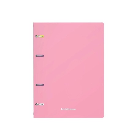 A notebook on rings A5, 80 sheets in the Erichkrause "Pastel", plastic cover, OFSET BOLK, 100%whiteness, mix-6