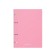 A notebook on rings A5, 80 sheets in the Erichkrause "Pastel", plastic cover, OFSET BOLK, 100%whiteness, mix