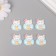 Decor for creativity plastic "Cat in the aquarium" set of 6 pcs 2x2x1 cm