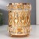 Summary Metal for 1 candle "Endless love" cylinder gold 13x9x9 cm