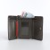 Women's wallet on the button, gray color