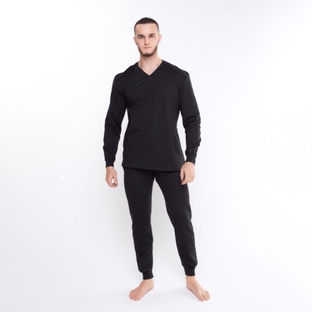Male thermal underwear (fufaika/pants), black color, size 52-2