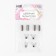 Tip for the cord cylinder, d = 6 × 15 mm, 4 pcs, black nickel color