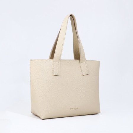 Female bag Textura, chover, large size, beige color-2
