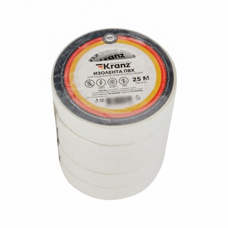 PVC island 0.13x19 mm, 25 m, white kranz-4