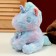 Soft toy "Unicorn" 23 cm, blue color
