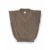 Vest for girl knit, height 122 cm, beige color