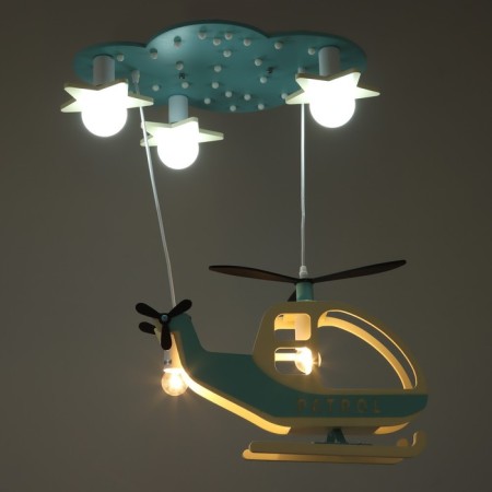 Highlight chandelier 2173/5 E27 40W Blue-and-white 65x40x70 cm Bayerlux-3