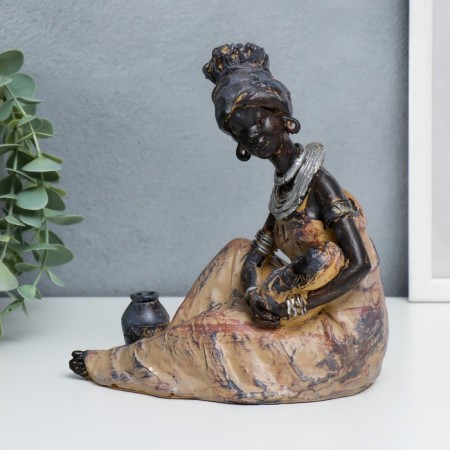 Souvenir Polystone "Mom with baby. Africa" ​​20x17 cm-1