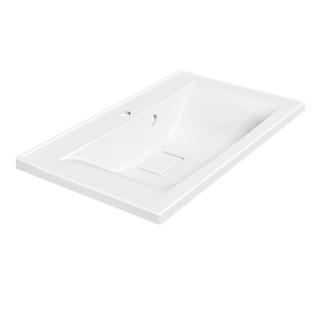 Paola Elegante sink, half -around, 75 cm, rectangular