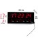 Electronic wall clock, desktop "Solomon", with an alarm clock, 36 x 15 x 2.8 cm
