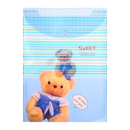 Folder-convert button, A4, 180 microns, "bears", vertical, mix-3
