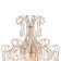 Freya Fr2302FL-04WG Chabrol, 383x383x1551 mm, E14, 4x40W, white with gold