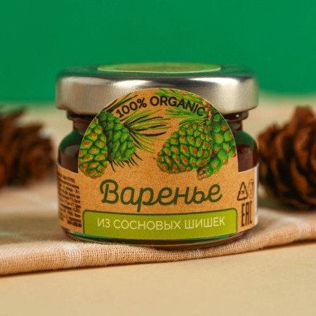 Pine cones jam, 30 g.