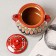 Sugar of Rishtan ceramics "Patterns", 500 ml, red