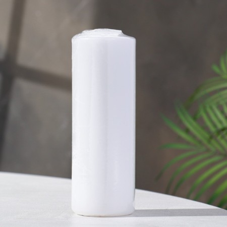Candle - cylinder, 5x15 cm, 14 hours, white-1