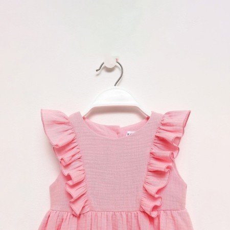 Baby dress with ruffles KAFTAN "Muslin", p. 34 (122-128 cm) pink-7
