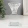 Glass of Glass for 1 candle "Bud on a circle" d = 2 and 3.5cm 6x6x11 cm