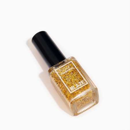 Nail polish jeanmishel, tone 401, sparkle golden, 12 ml-2