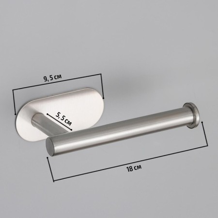 Toilet paper holder, stainless steel-6