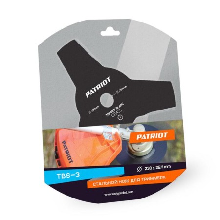 Knife Patriot TBS-3, 230x25.4x1.3 mm, 3 lobe-2